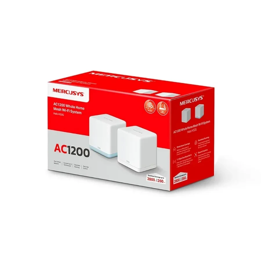 Wi-Fi маршрутизатор Mercusys Halo H32G, AC1200, 2-pack — 3
