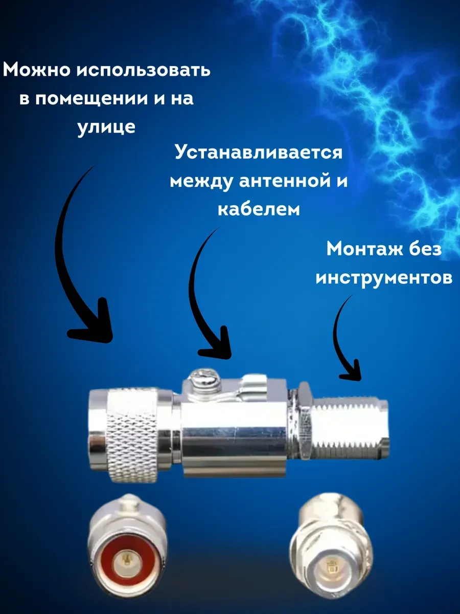 Грозозащита TP-Link TL-ANT24SP, антенная, 2.4GHz — 3