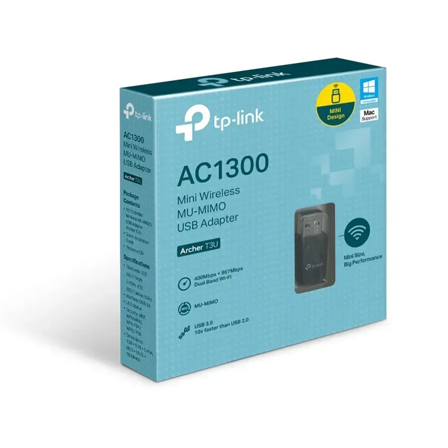 Wi-Fi адаптер USB-adapter TP-Link Archer T3U, Wi-Fi AX — 2