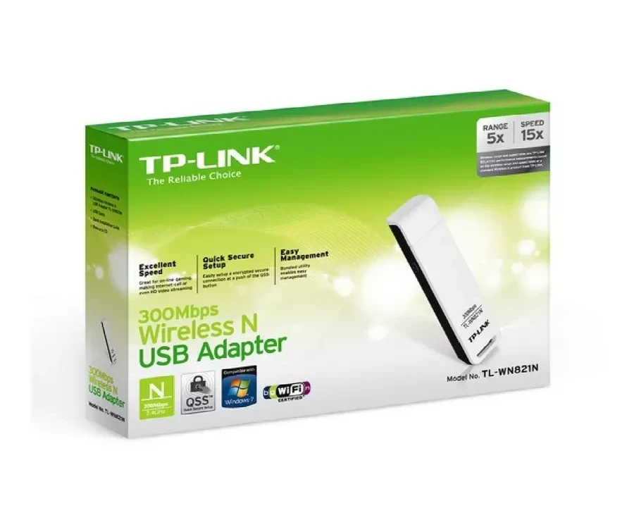 Адаптер Wi-Fi USB 300M Tp-Link TL-WN821N — 3