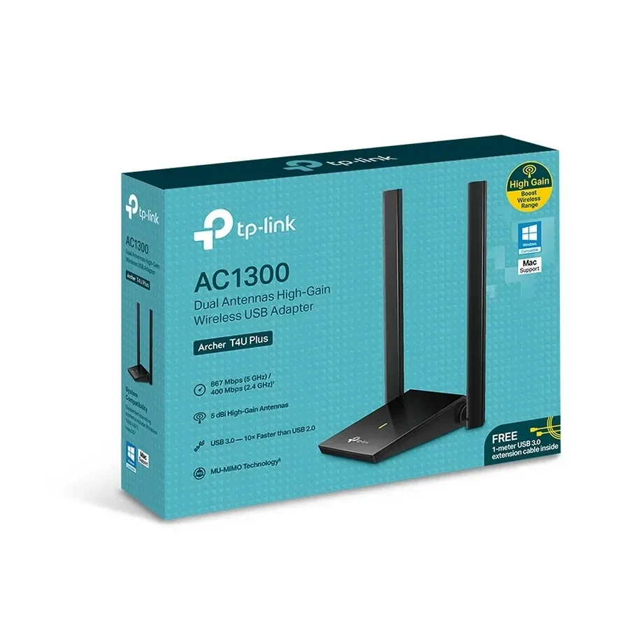 Адаптер Wi-Fi USB AC1300 Tp-Link Archer T4U Plus