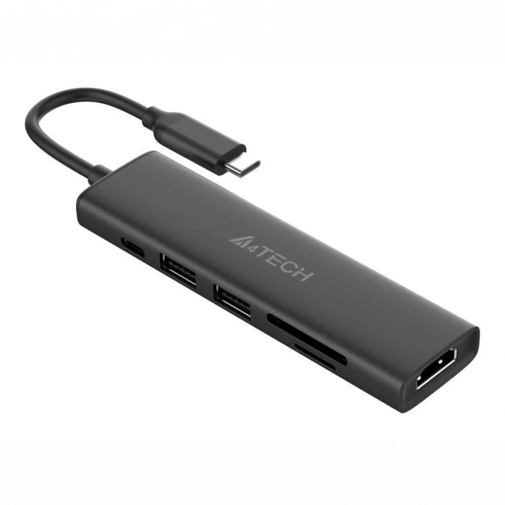 Адаптер A4tech DST-60C, 100W, USB-C PD, HDMI 4K@60Hz — 4