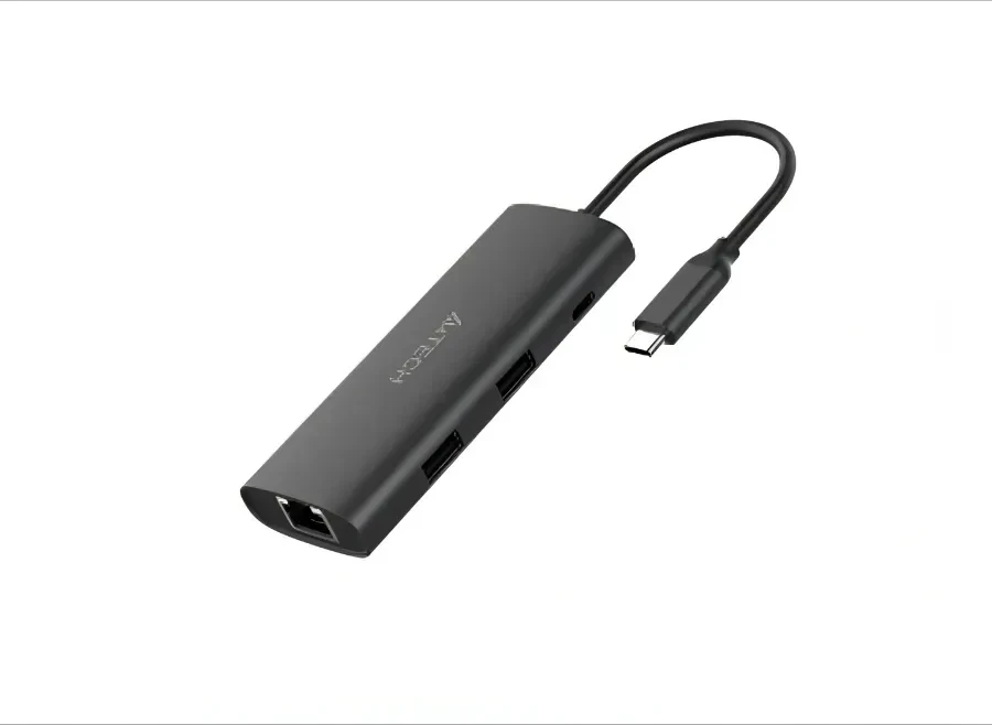 Адаптер A4tech DST-80C, 100W, USB-C, HDMI, TF, SD, LAN