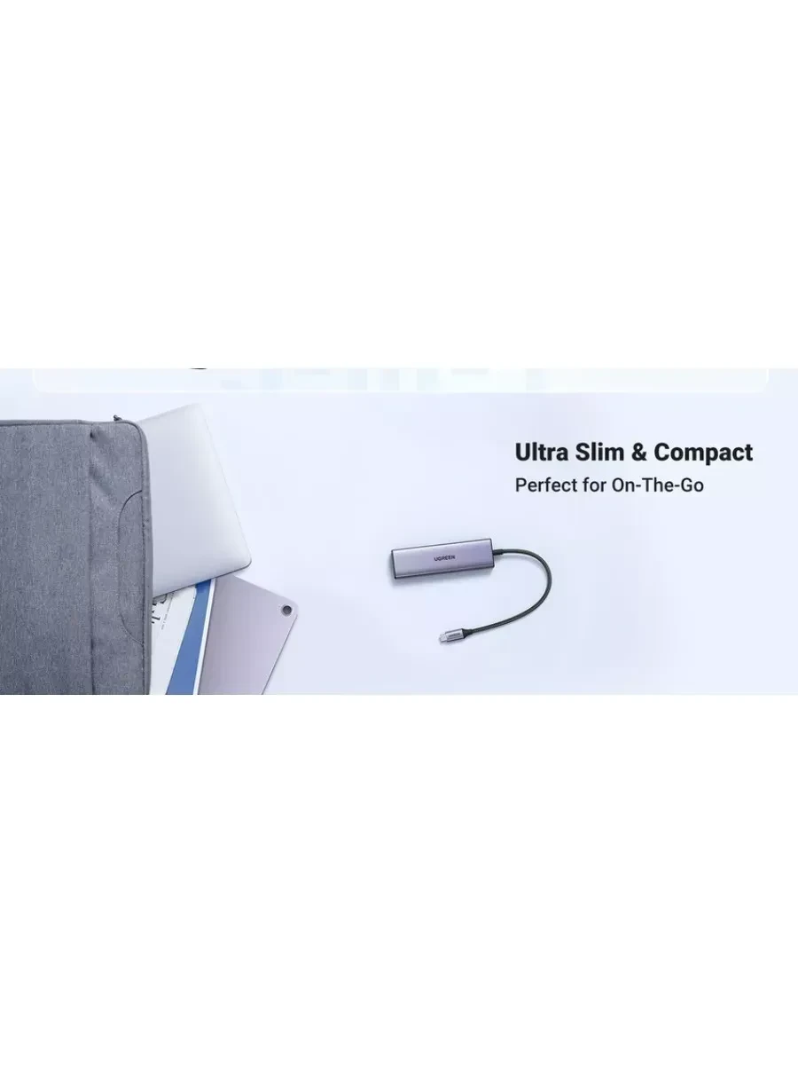Конвертер Ugreen CM511, USB-C to HDMI+3xUSB 3.0