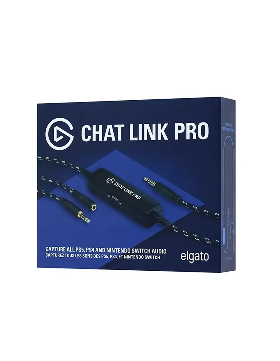 Аудиоадаптер Elgato Chat Link Pro, 3.5 мм, для PS5/PS4/Nintendo Switch, чёрный — 3
