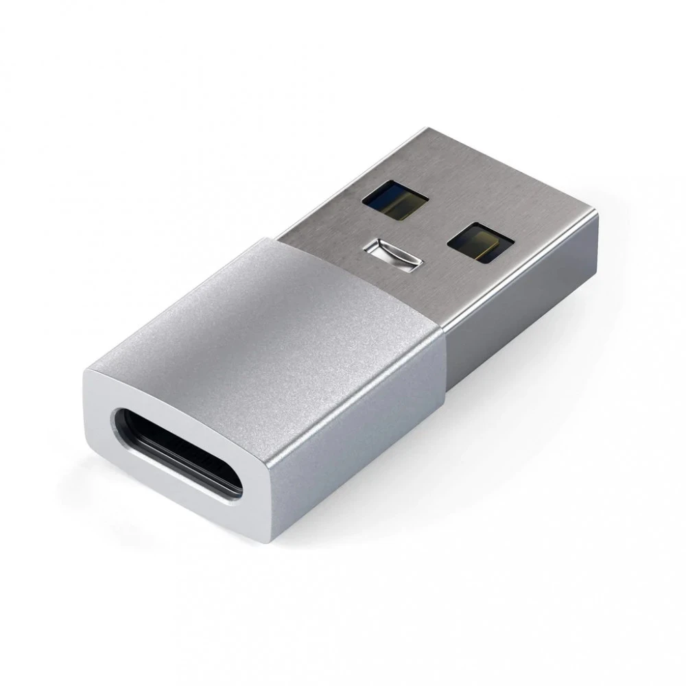 Адаптер SATECHI USB-A to USB-C, серебристый — 2