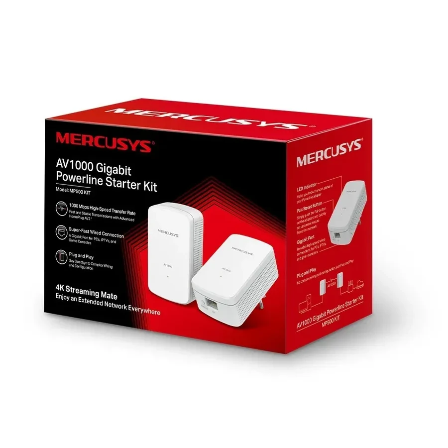Сетевой адаптер Mercusys MP500 Powerline Kit