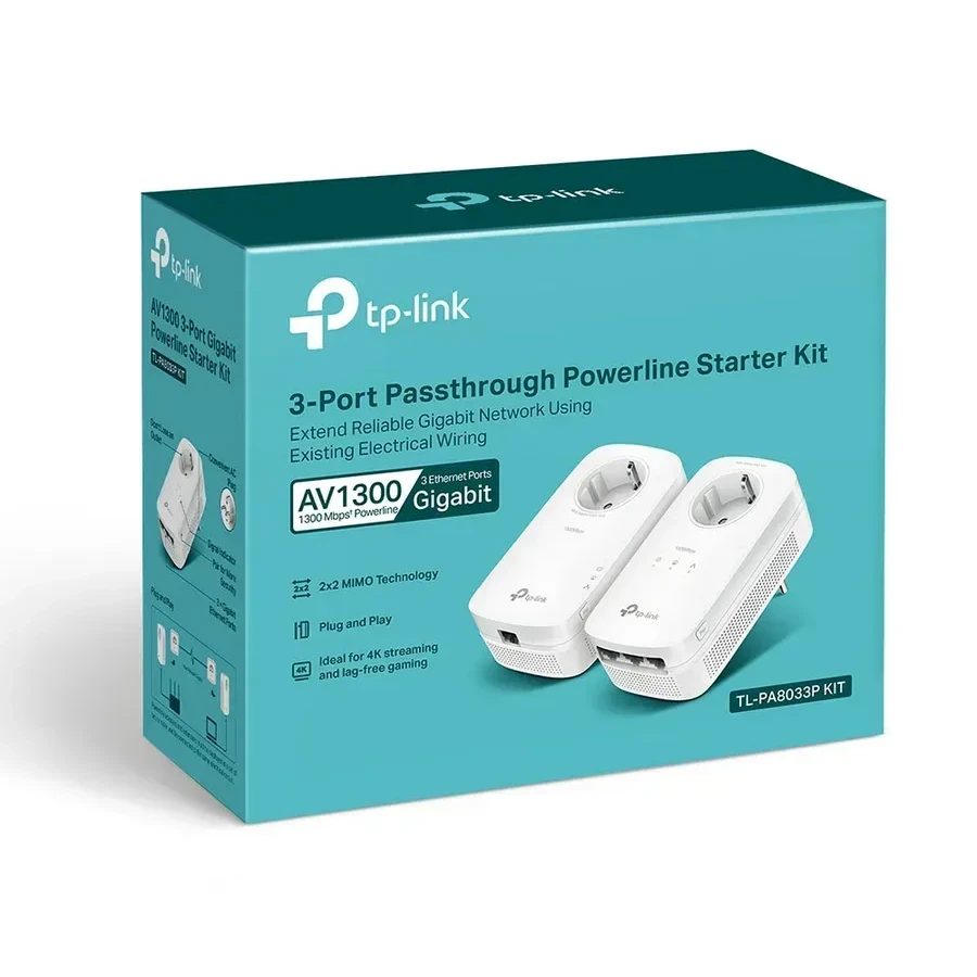 Сетевой адаптер Tp-Link TL-PA8033P Powerline AC Kit — 2