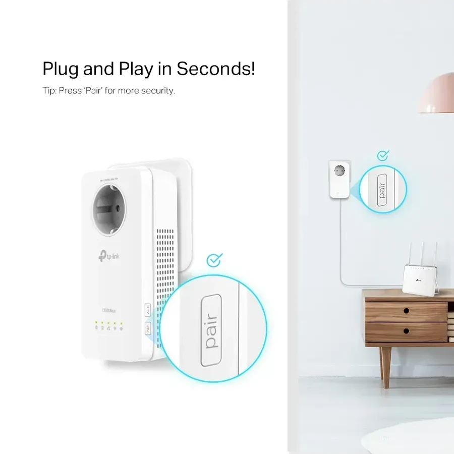 Сетевой адаптер Tp-Link TL-WPA8631P Powerline Wi-Fi Kit — 5