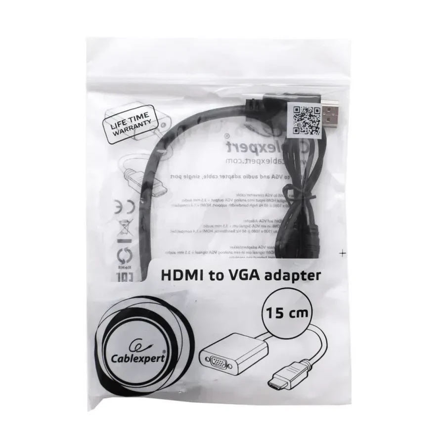 Адаптер HDMI (m) - D-Sub VGA (f), Cablexpert A-HDMI-VGA-03 — 2