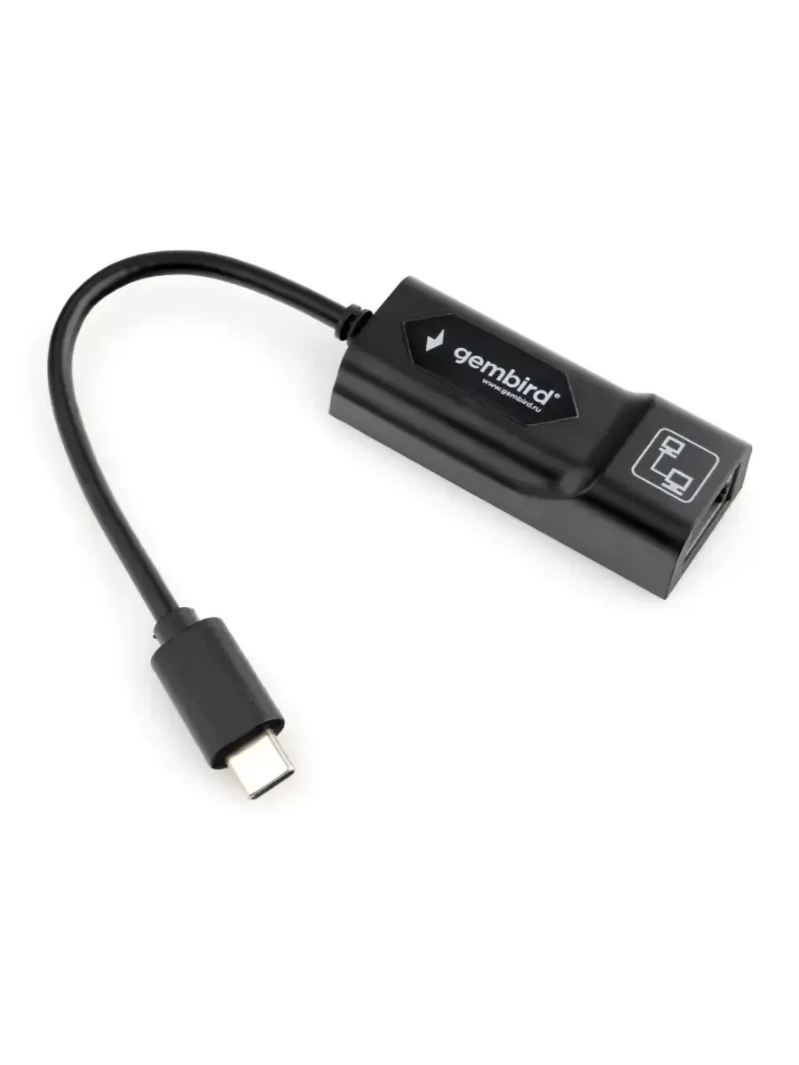 Сетевая карта NIC Type C, 10/100/1000Mb, Gembird NIC-U6, USB LAN