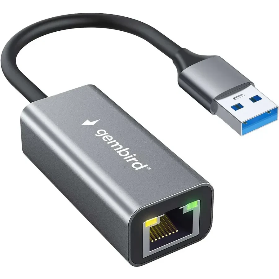 Сетевая карта NIC USB, 10/100/1000 Mb, Gembird NIC-U9, USB LAN