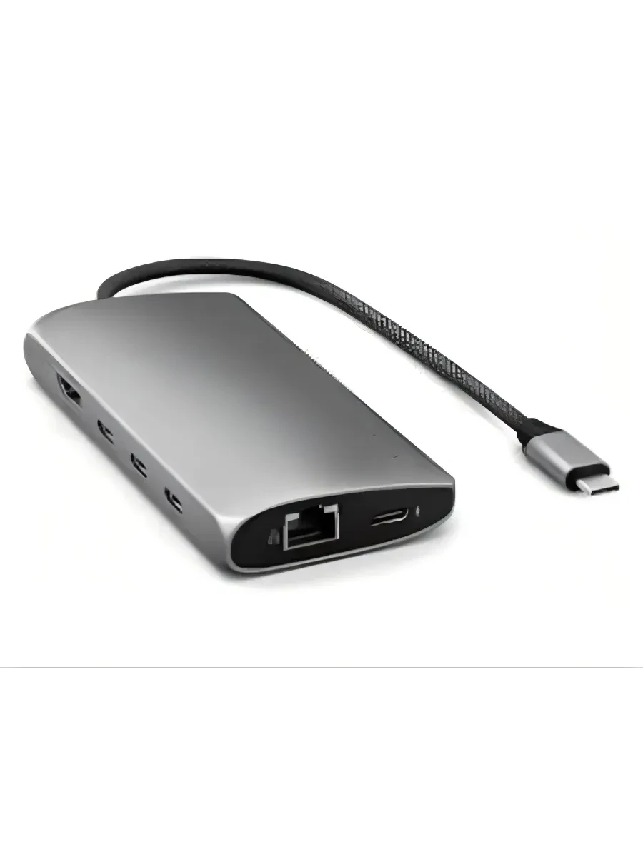 Док-станция SATECHI USB-C MultiPort Adapter 8K with Ethernet V3 - Space Gray
