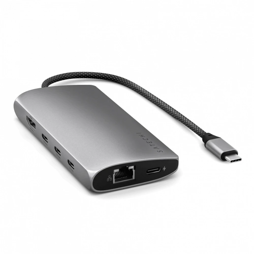 Док-станция SATECHI USB-C MultiPort Adapter 8K with Ethernet V3 - Space Gray — 2
