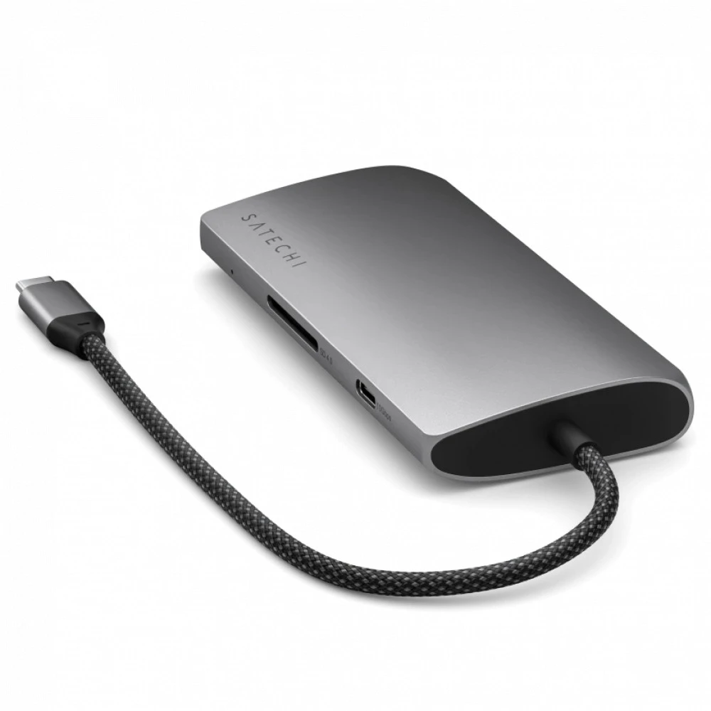 Док-станция SATECHI USB-C MultiPort Adapter 8K with Ethernet V3 - Space Gray — 5