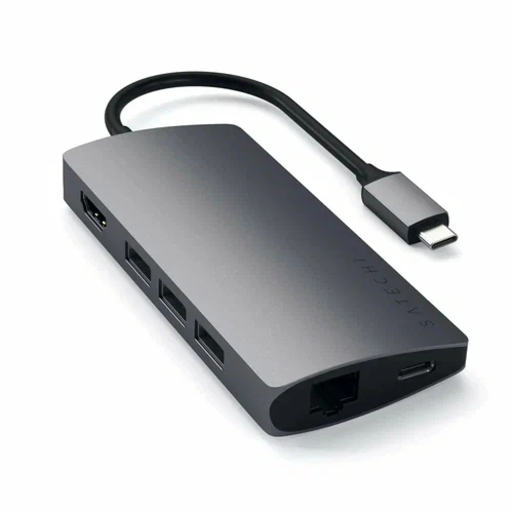 Док-станция SATECHI Type-C Multi-Port Adapter 4K with Ethernet V2 Space Gray — 3