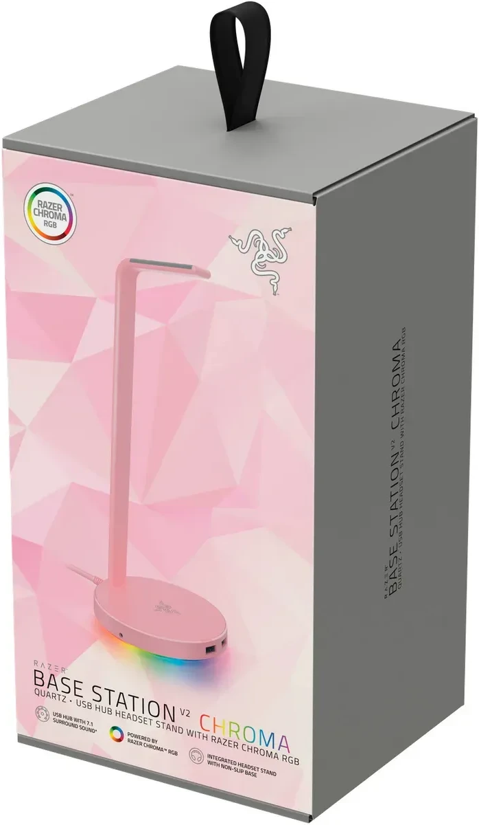 Podstaxka Razer Base Station V2 Chroma, RGB, розовый — 4