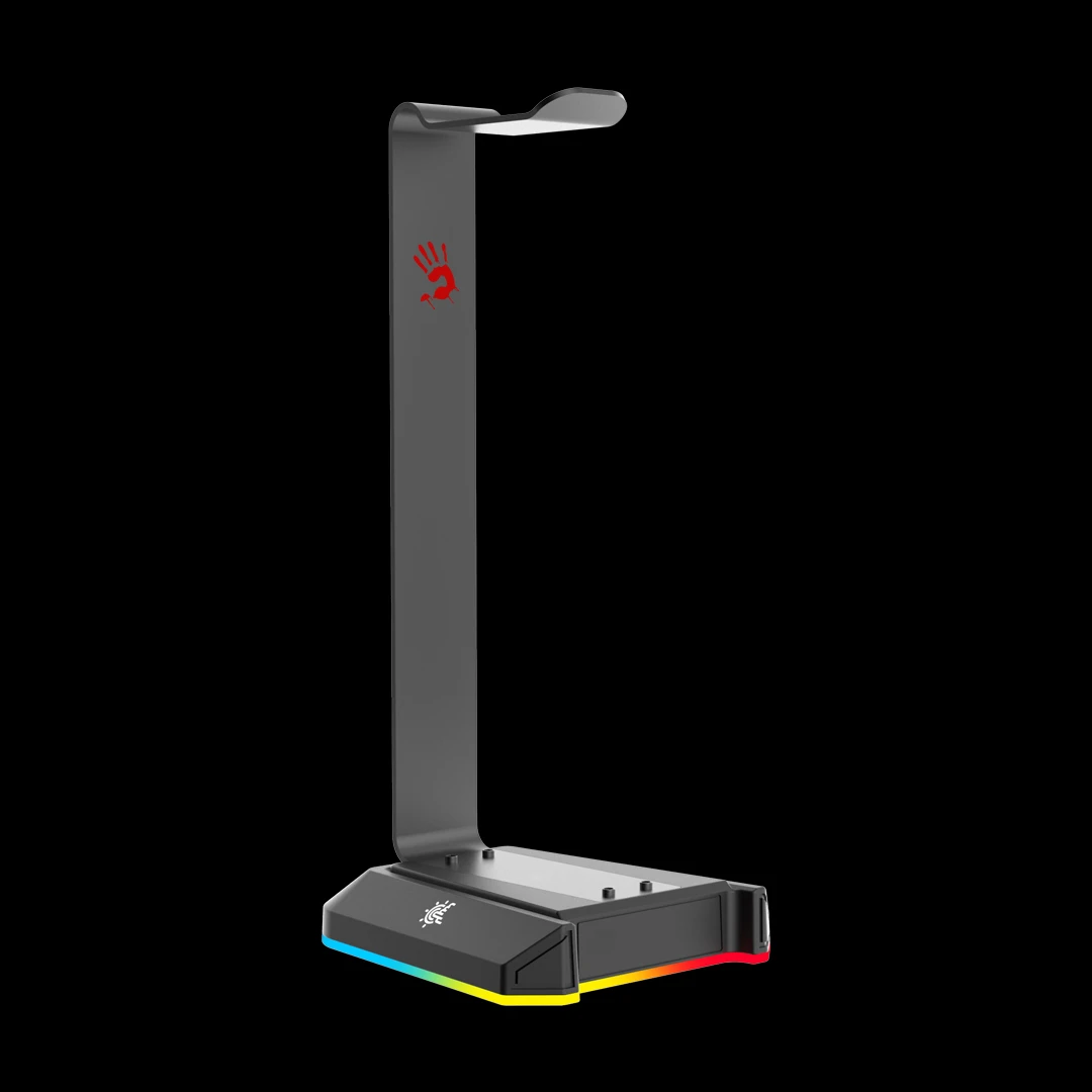 Подставка для наушников A4Tech Bloody GS2L, USB-C, RGB, Black