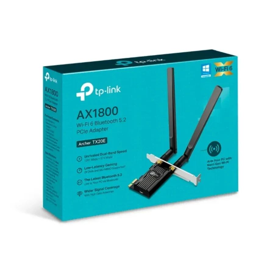 Адаптер Wi-Fi PCIe AX1500 Tp-Link Archer TX20E — 2