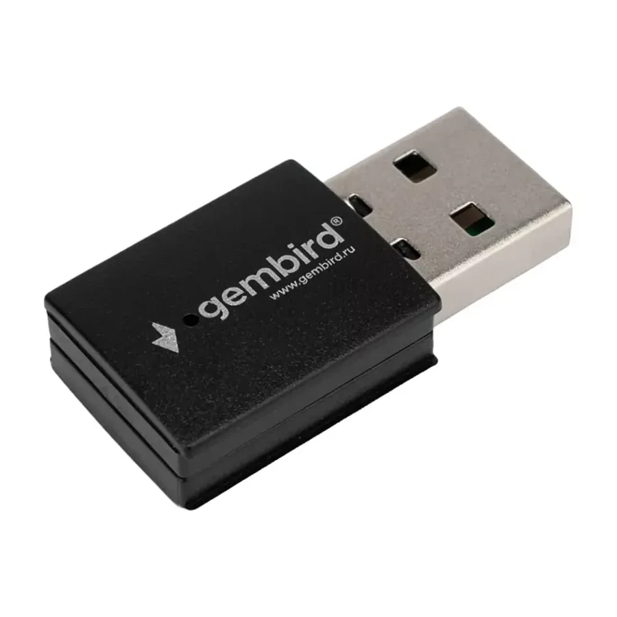 Беспроводной USB адаптер Gembird WNP-UA-018, BT, WiFi 5, 433 Mbps