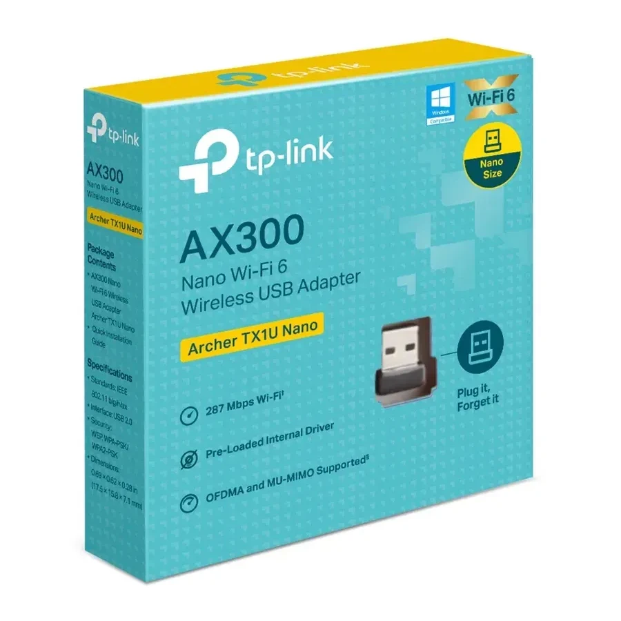 Маршрутизатор TP-LINK Archer TX1U Nano EU