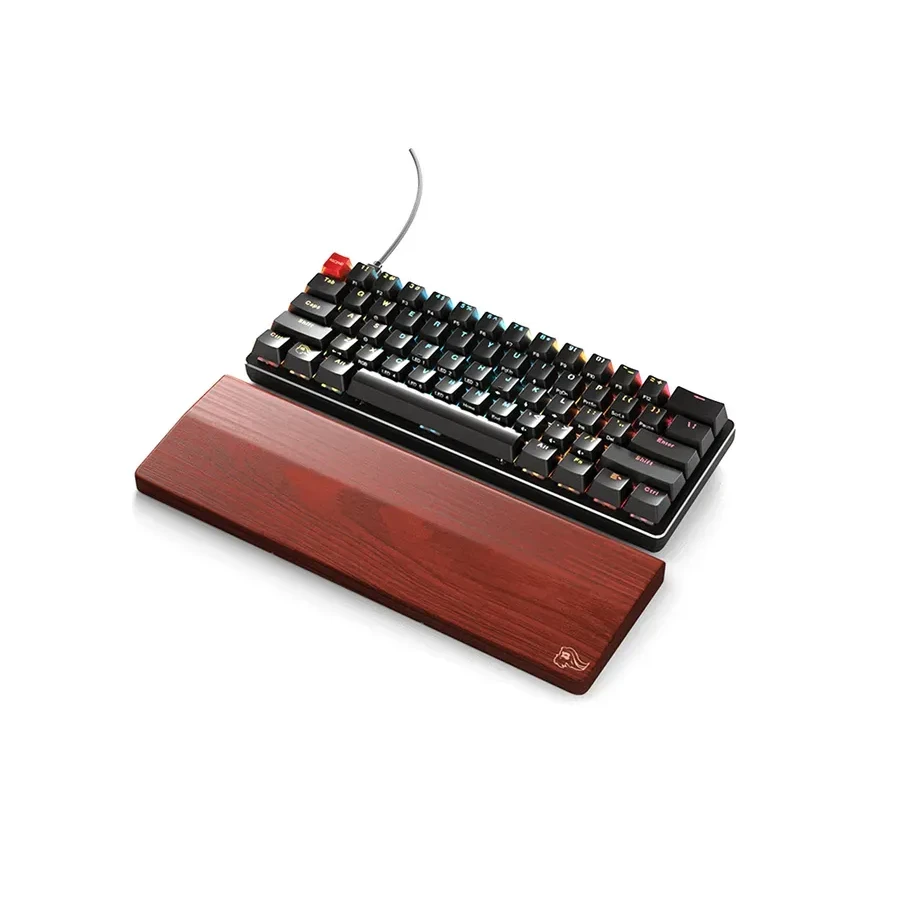 Подставка эргономическая Glorious Wrist Rest Full Size, дерево, коричневая