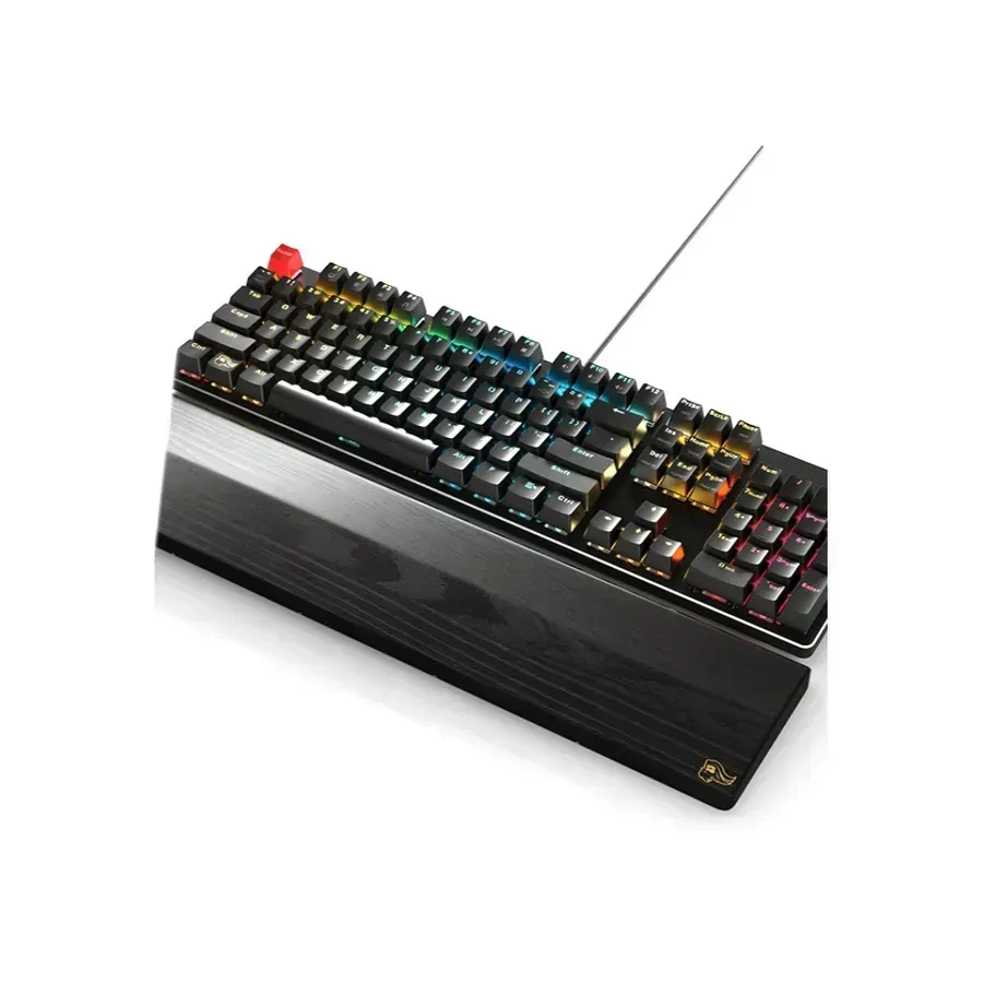Подставка эргономическая Glorious Wrist Rest Full Size, дерево, чёрная