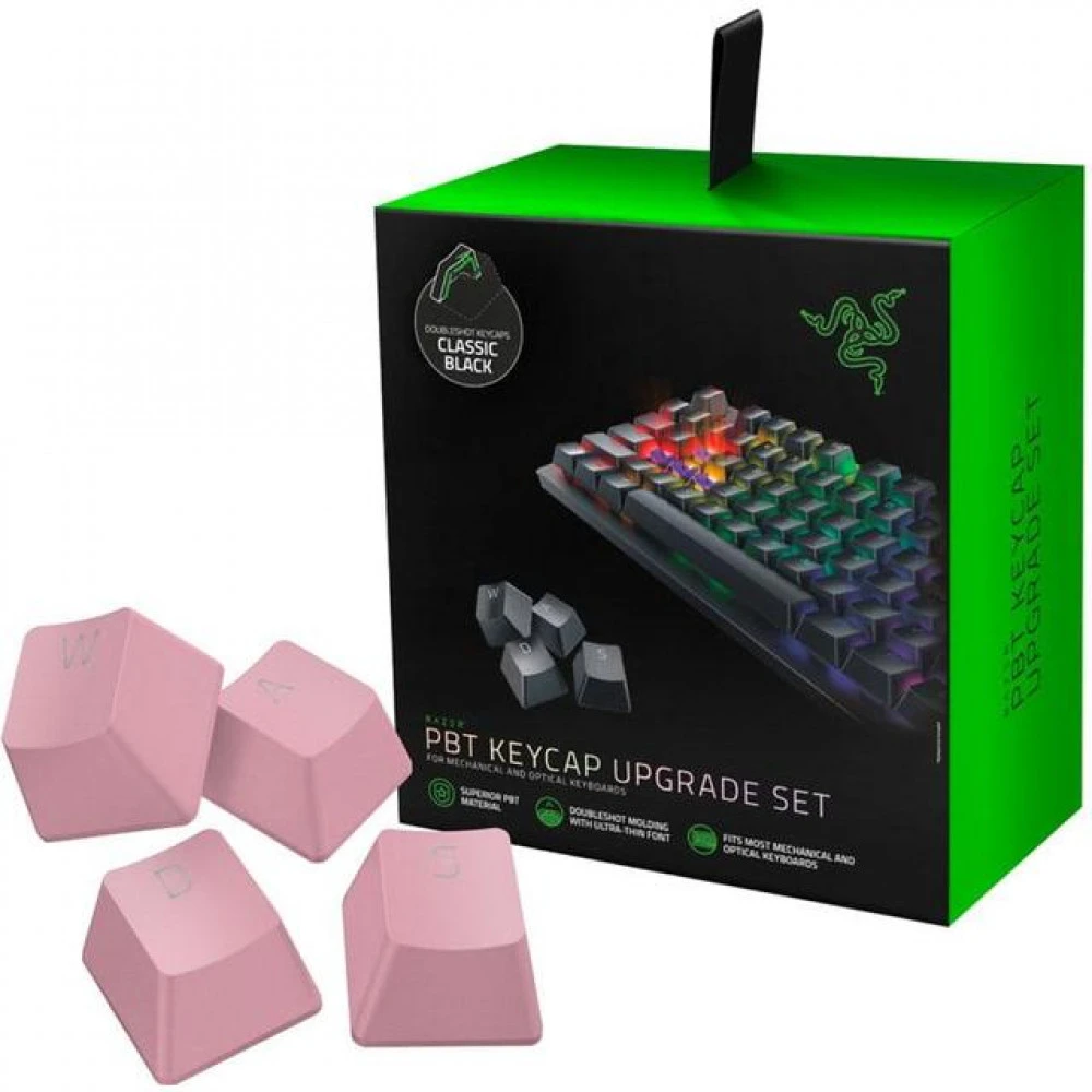 Кейкапы Razer PBT Keycap Quartz Pink — 4