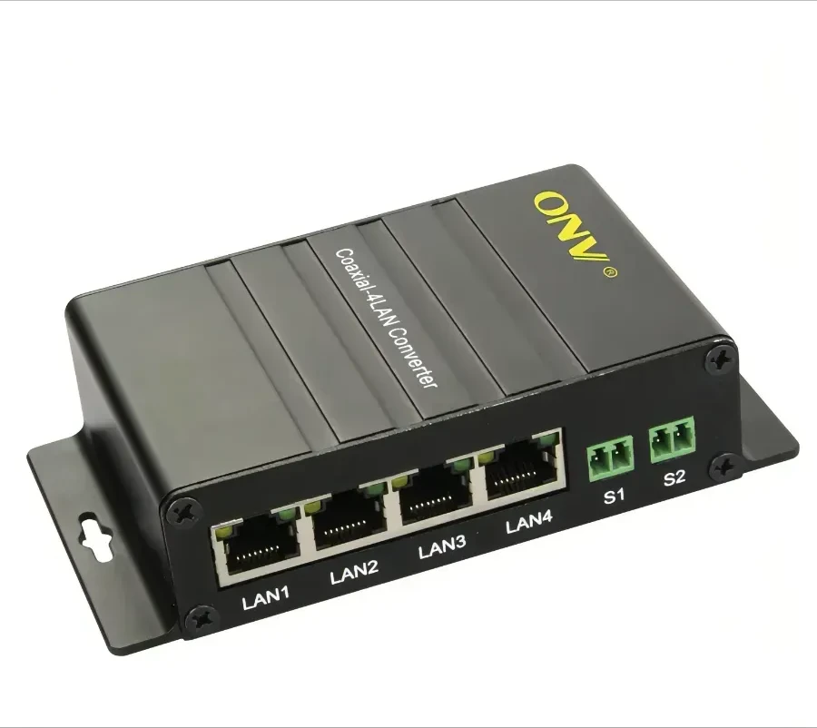 Конвертер ONV4C1E-3 активный 100Mbps, 4 BNC порта