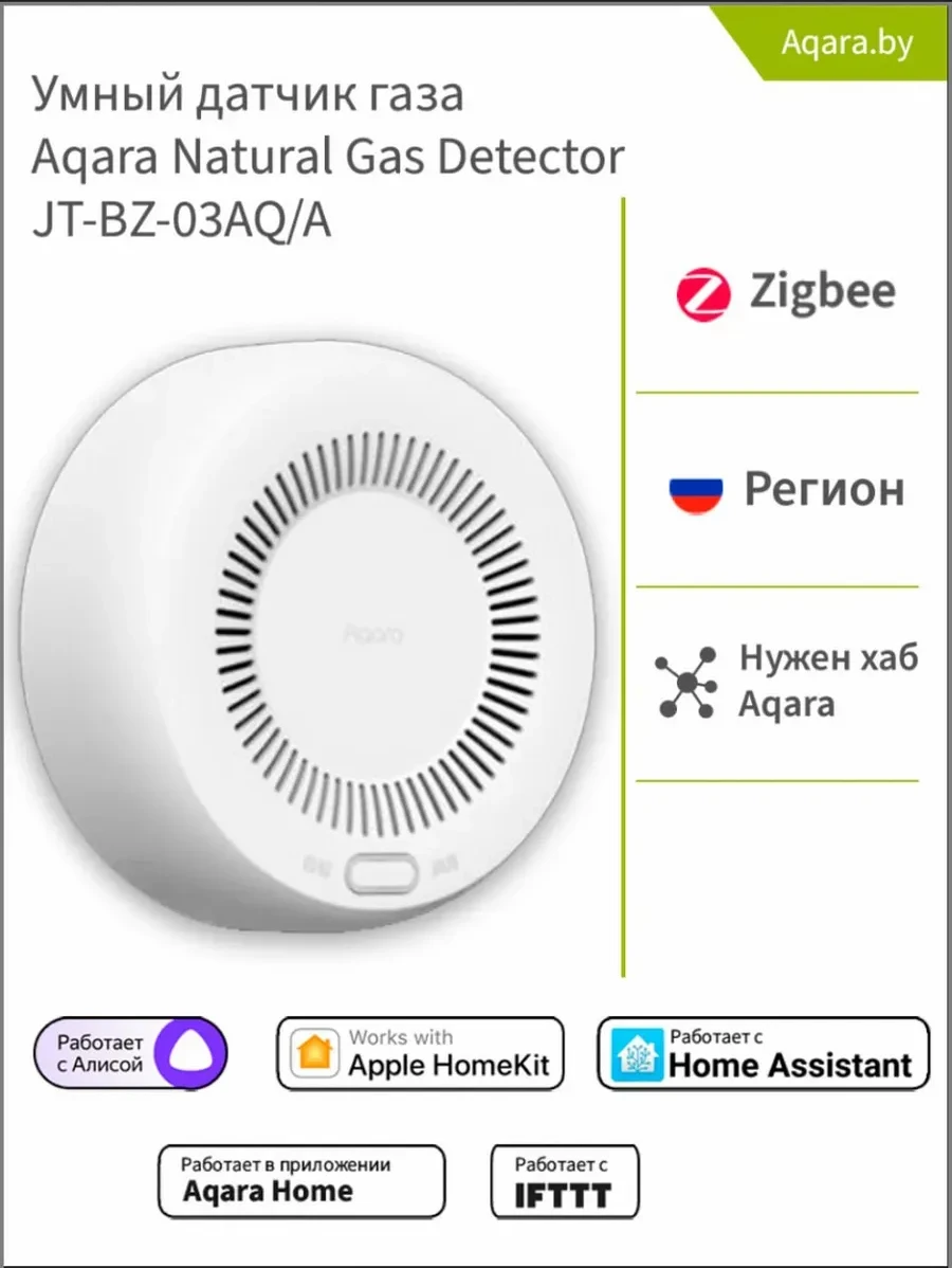 Smart Gas Detector Aqara JT-BZ-03AQ, Zigbee 3.0