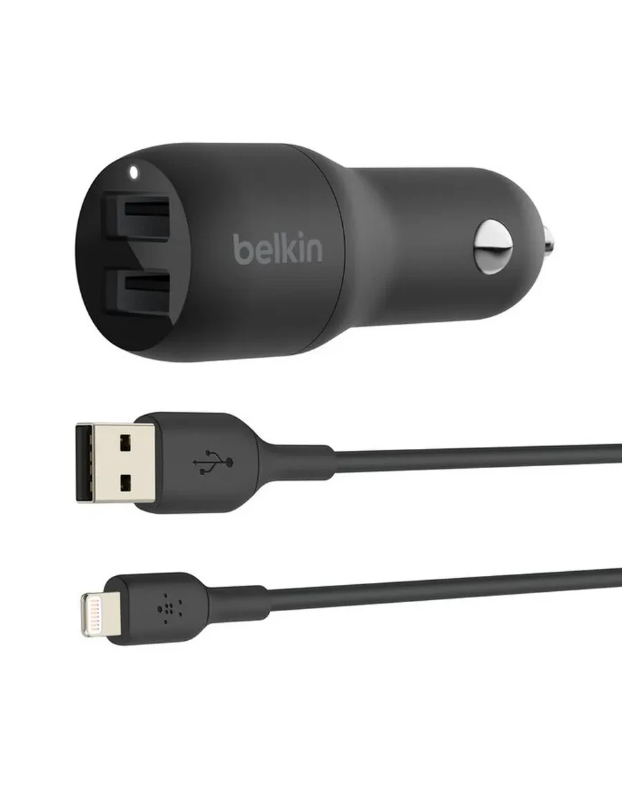 Автозарядка BOOST CHARGE USB-A 24W чёрная