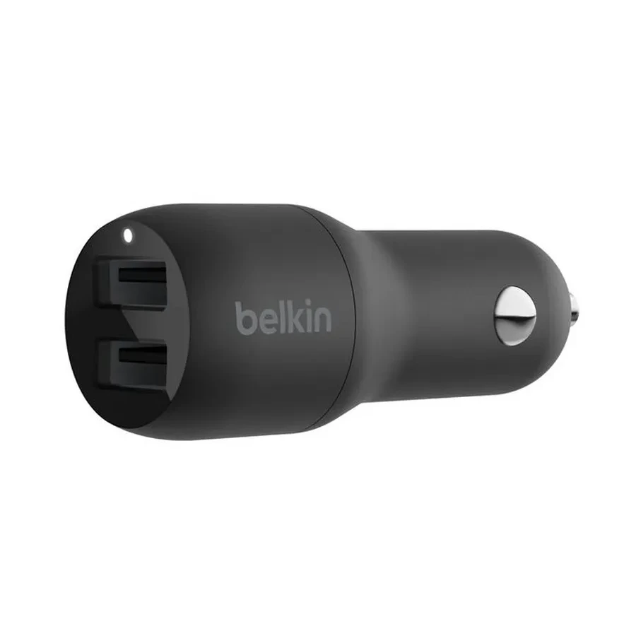 Автомобильное зарядное устройство Dual USB-A Car Charger w/ 1M PVC A-C, 24W, BLK — 3