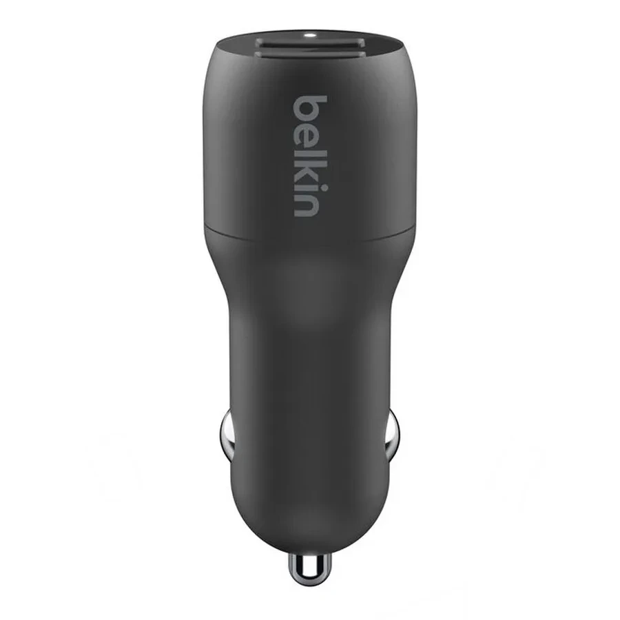 Автомобильное зарядное устройство Dual USB-A Car Charger w/ 1M PVC A-C, 24W, BLK — 5