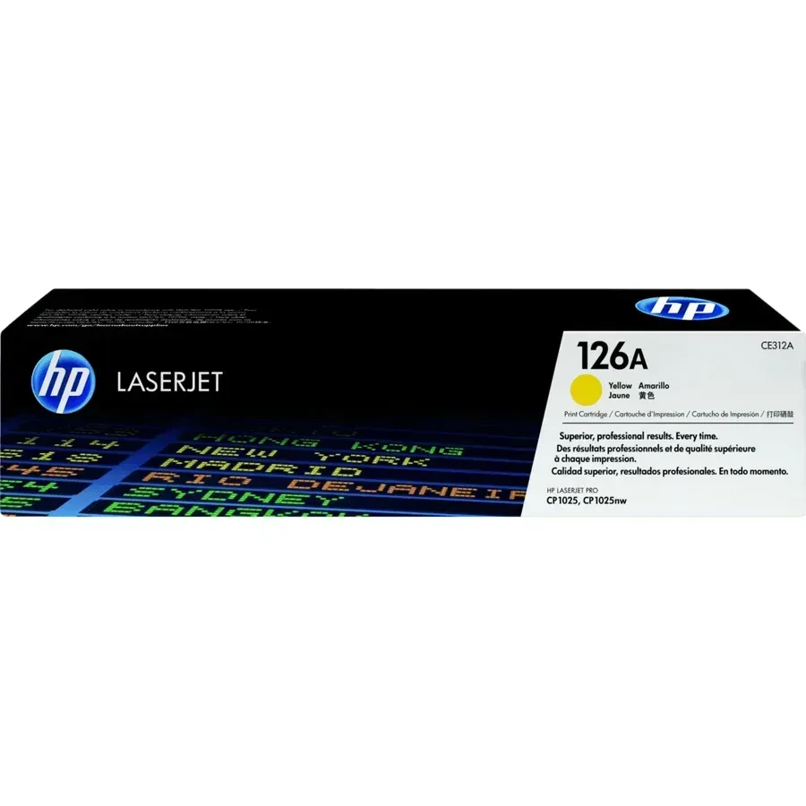 Картридж HP CE312A, жёлтый, 1000 стр., Color LaserJet
