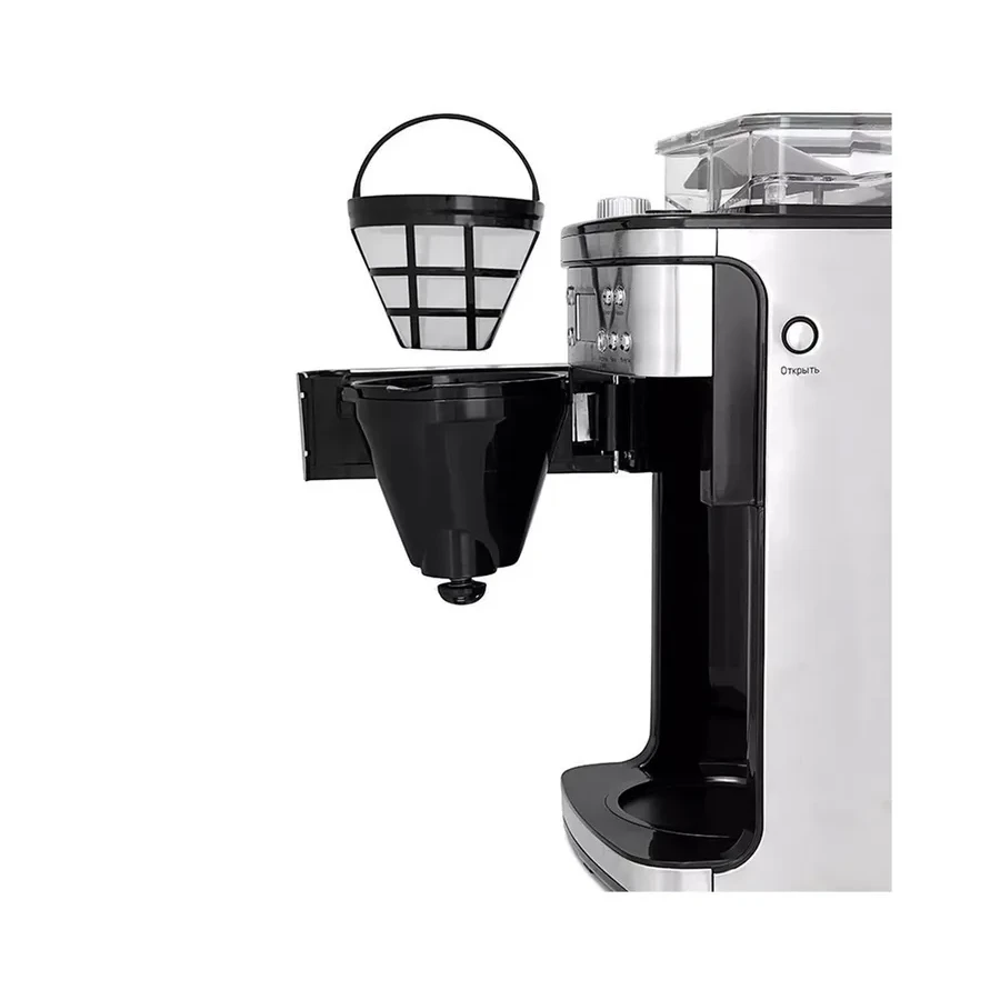 Кофемашина капельная Kitfort КТ-705, 1.5 л, кофемолка, 1000 Вт — 3