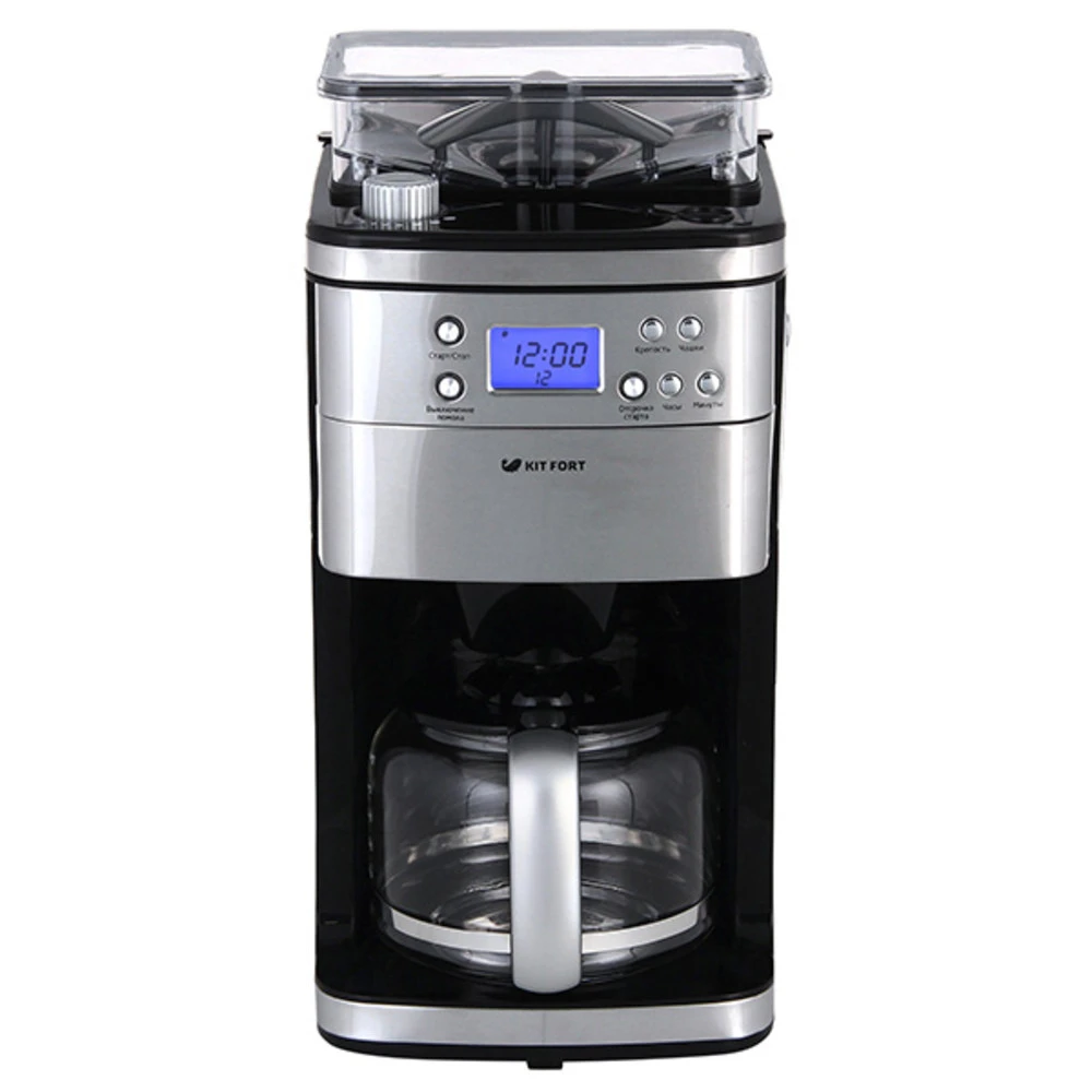 Кофемашина капельная Kitfort КТ-705, 1.5 л, кофемолка, 1000 Вт — 5