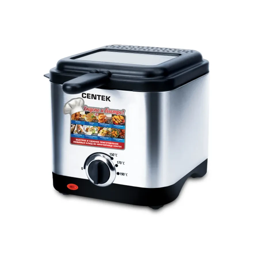 Centek CT-1430 фритюрница 900W, 1.5л, антипригарная