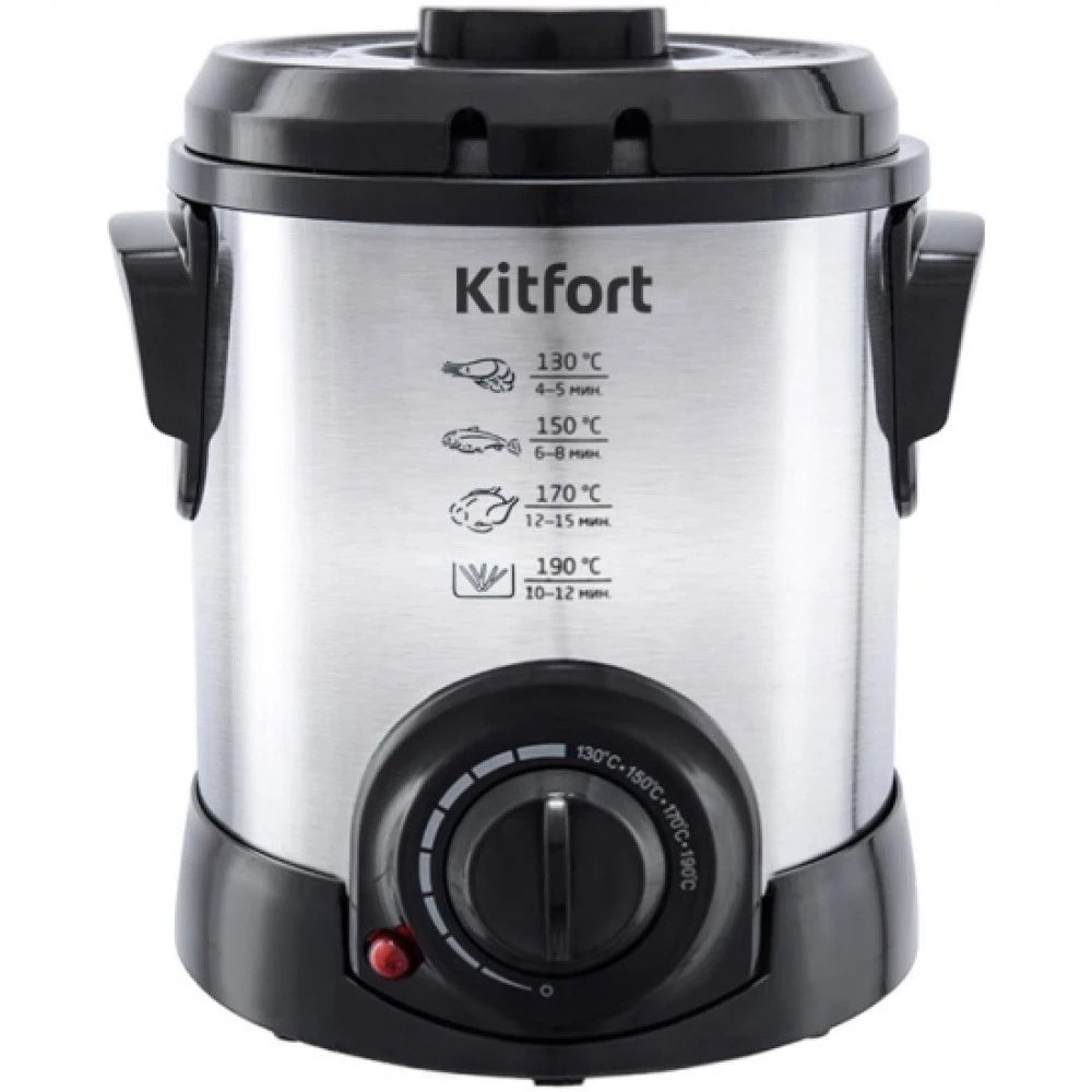 Kitfort КТ-2009 фритюрница 1000W, 1л, нержавеющая — 4
