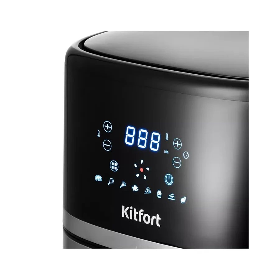 Аэрогриль Kitfort КТ-2221, 1500 Вт, 3.3 л, 8 программ, чёрный