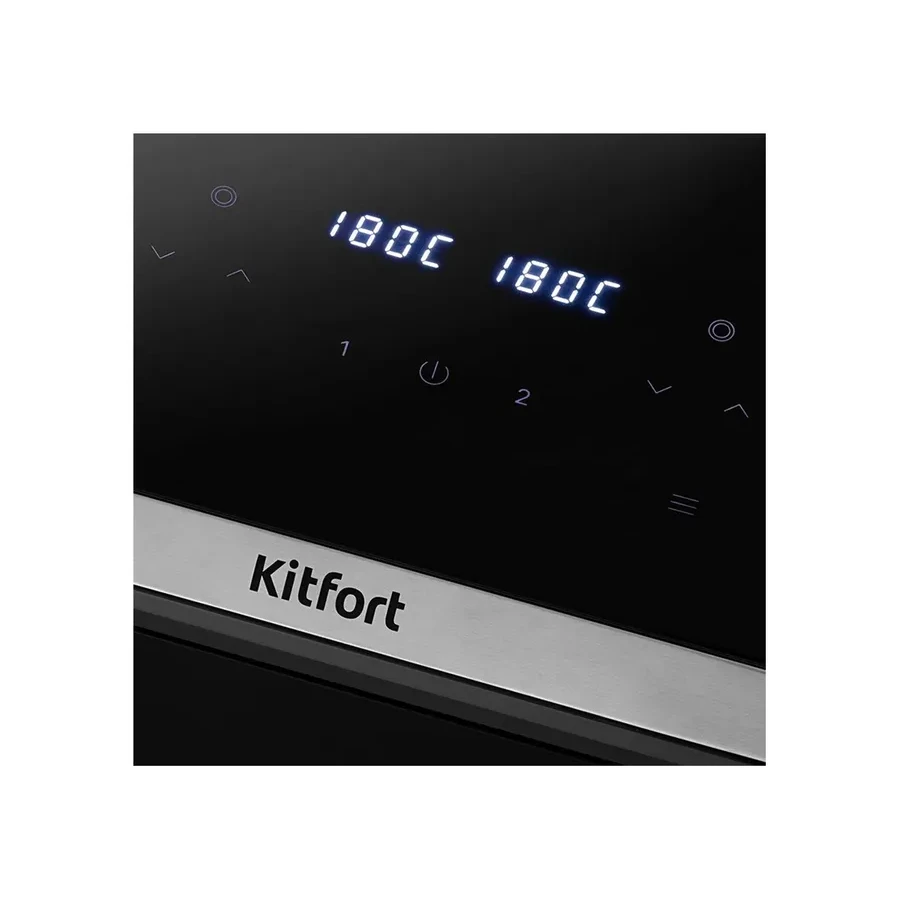 Аэрогриль Kitfort КТ-2254, 2200 Вт, 8 л, 2 чаши, 6 программ — 3