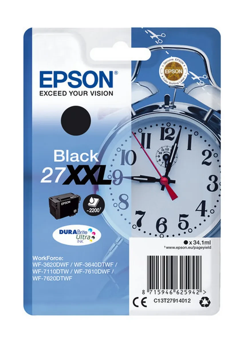 Картридж Epson DURABrite Ultra XXL, чёрный, 2200 стр.