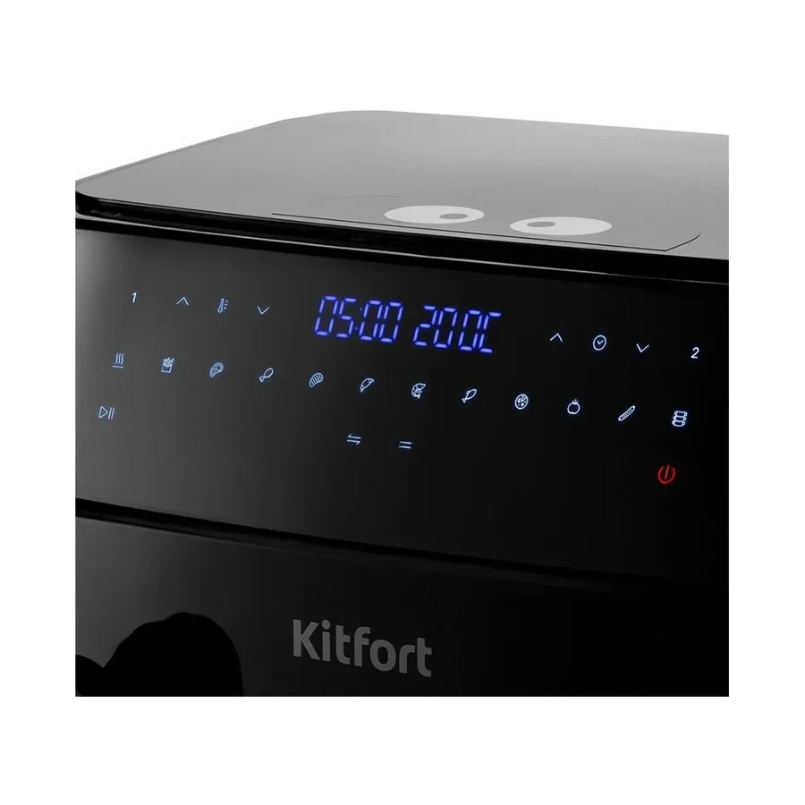 Аэрогриль Kitfort КТ-2250, 1750 Вт, 9 л, 2 чаши, 12 программ — 3