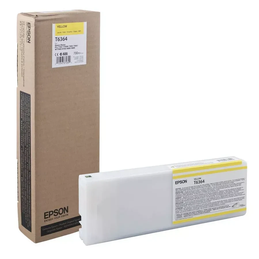 Картридж Epson C13T636400, жёлтый, 700ml, Stylus Pro