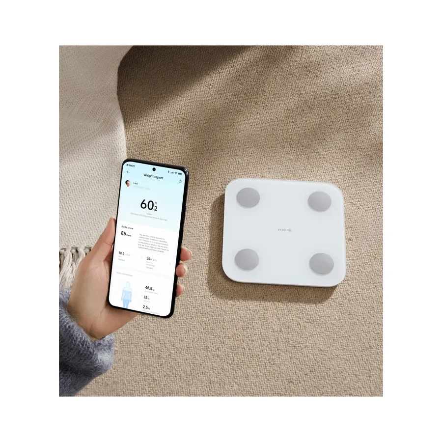 Умные весы Xiaomi Body Composition Scale S400, 150 кг, 25 индикаторов, белый — 3