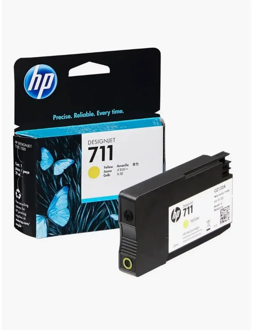 Картридж HP 711 (CZ132A), жёлтый, 29 мл, для DesignJet T100/T120/T125/T130/T520/T525/T530 — 4