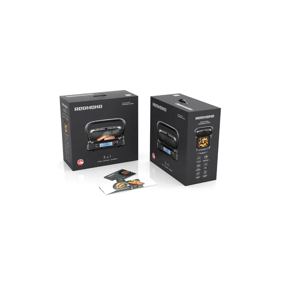 Гриль Redmond SteakMaster GM301, 7 программ, 31.3х24.4см — 3