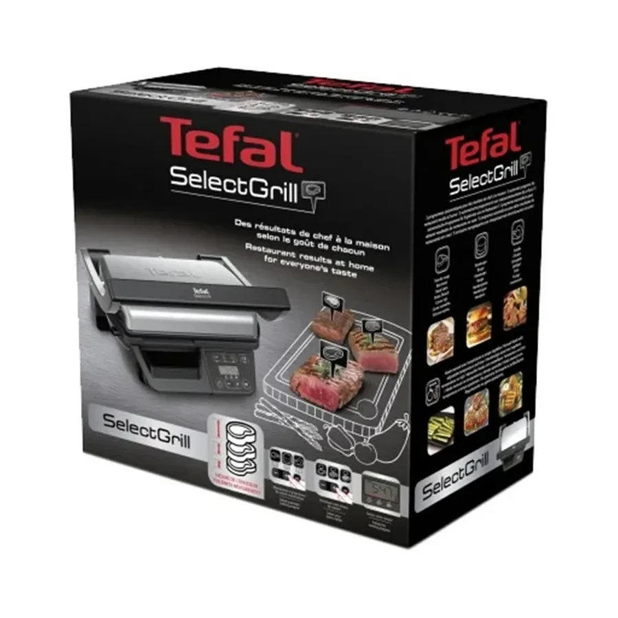 Гриль Tefal GC740B30, 2000 Вт, 3 программы, 30х20см — 3