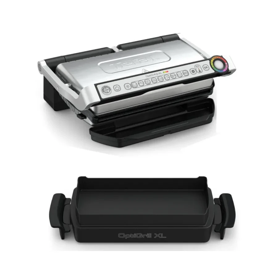 Гриль Tefal XL GC724D12, 2000 Вт, 9 программ, стальной — 2