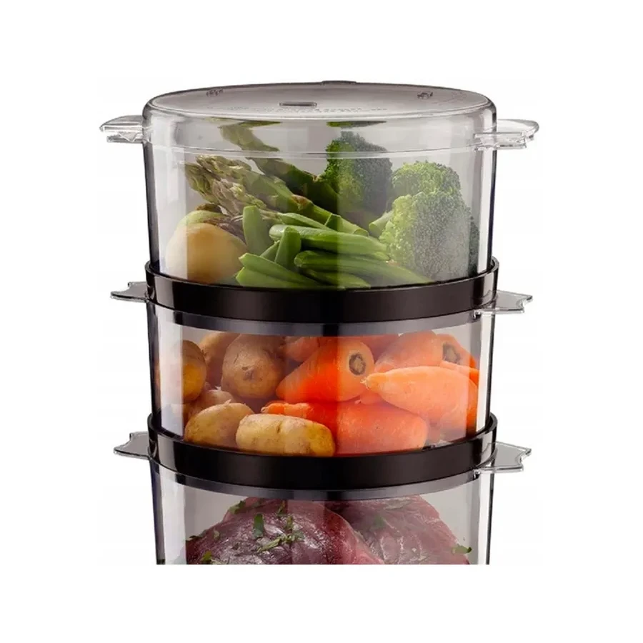 Пароварка Russell Hobbs 26530-56, 400 Вт, 3 яруса, черная — 2