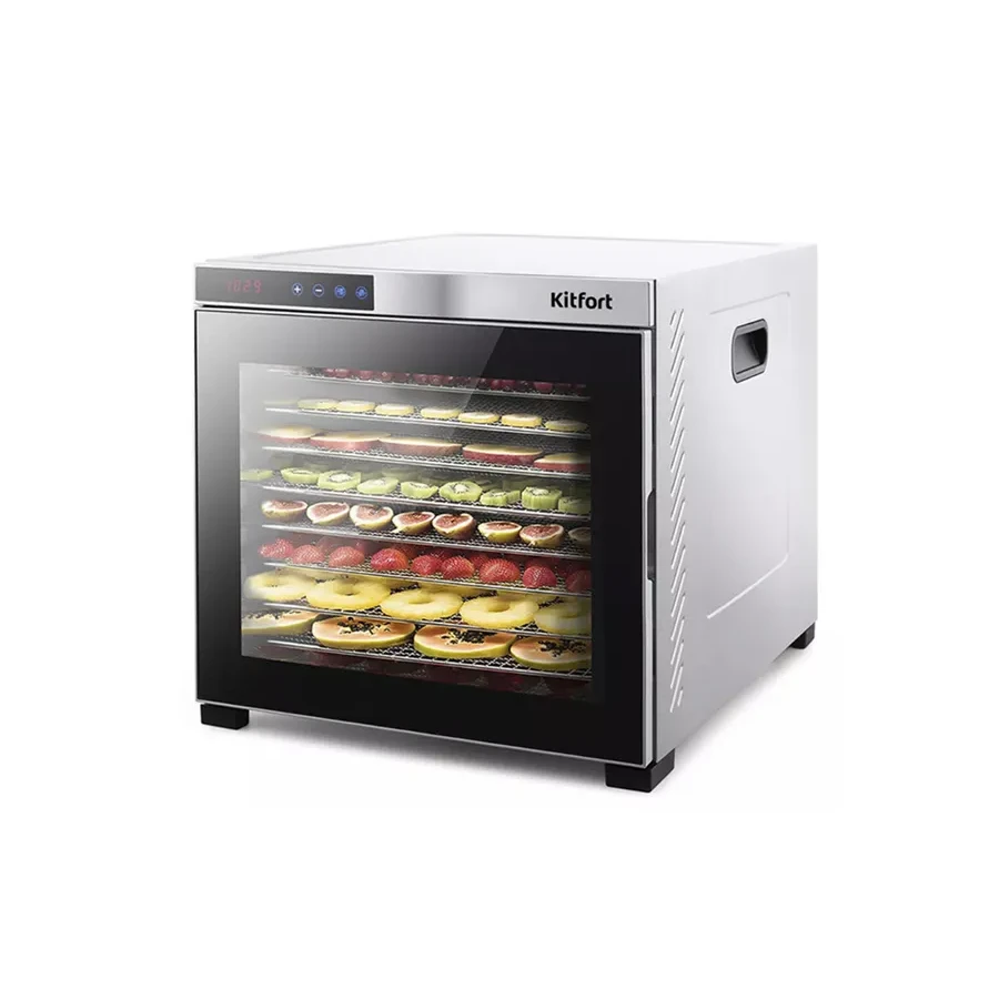 Сушилка Kitfort КТ-1910, 1000W, 10 поддонов, горизонтальный обдув